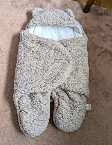 Beige white fleece baby - beige, &