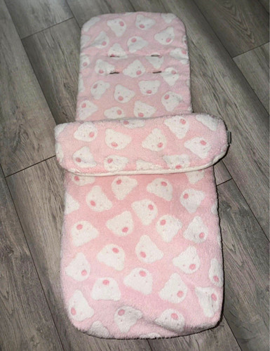 Pink white fleece - white, toes