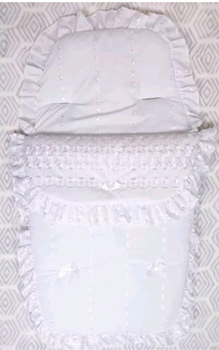 White cosy footmuff - white,
