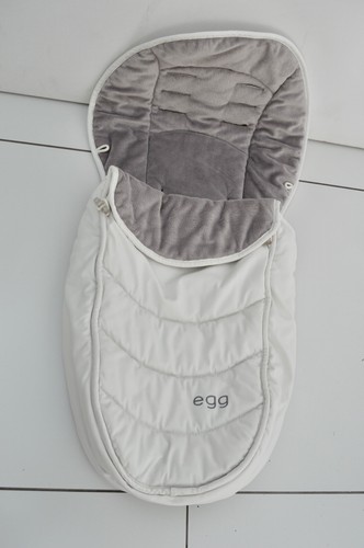 Egg white luxury foot muff - luxury,